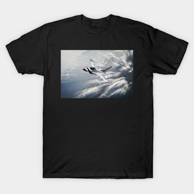 Thunderbird Flight Leader T-Shirt by aviationart